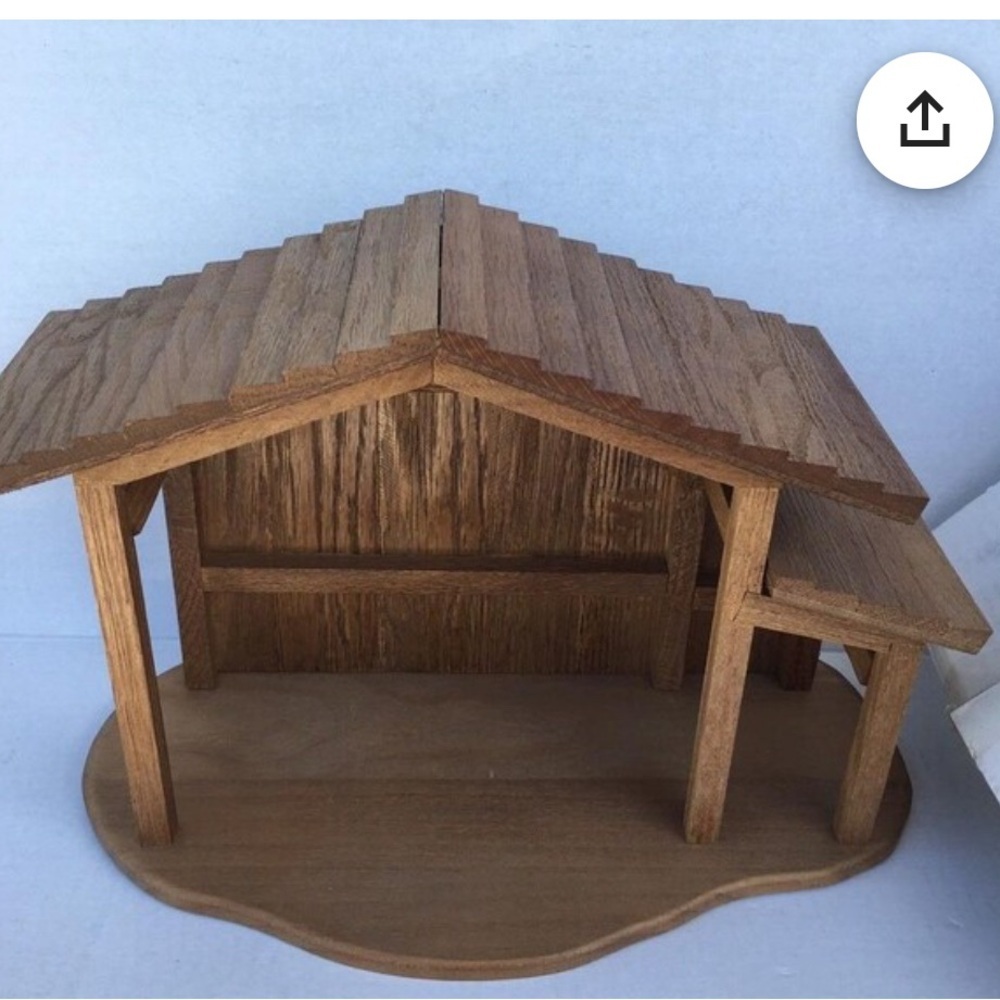 New in the box Wood Creche 1996 Goebel Berta Hummel Nativity 33521 - NIB